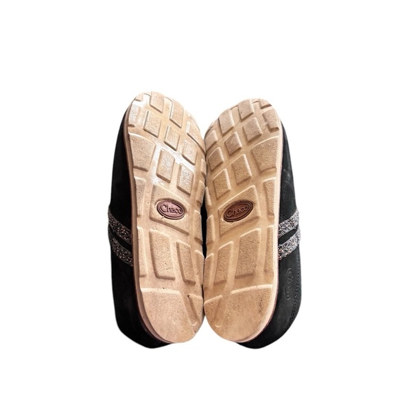 Chaco Women's Performance Harper Slide Black Nubuck Leather Sz 8 Skid Resistant - Picture 3 of 5